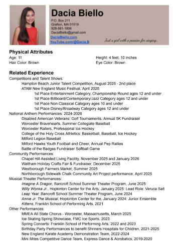 Resume Screenshot